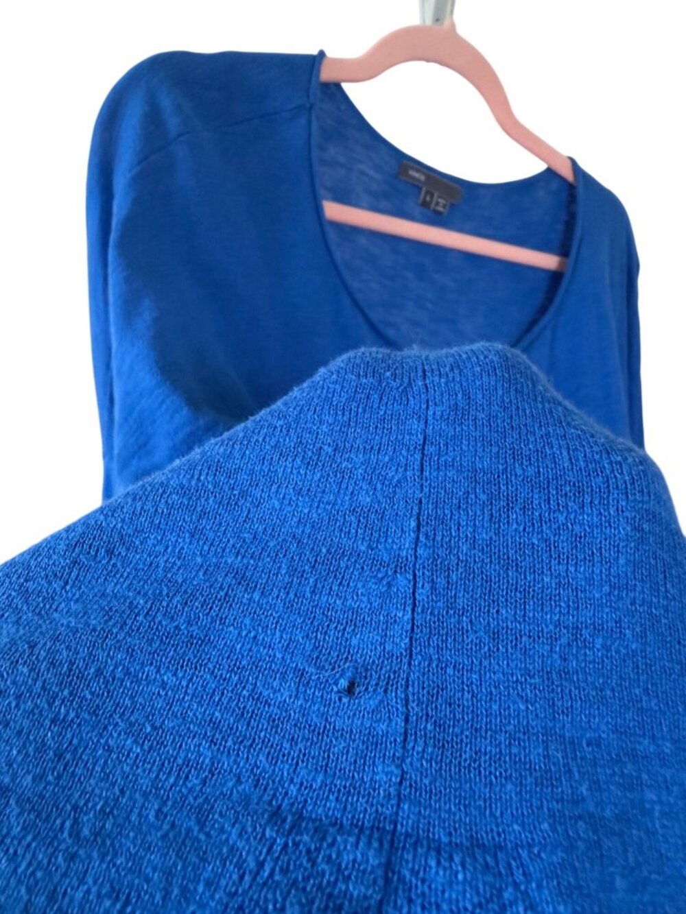 Vince Women’s Blue Lightweight Oversized Knit Pullover Size Large - Picture 7 of 8
